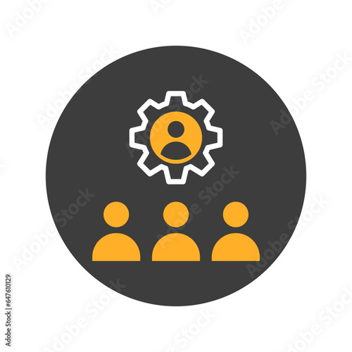 Group management Vector Icon

