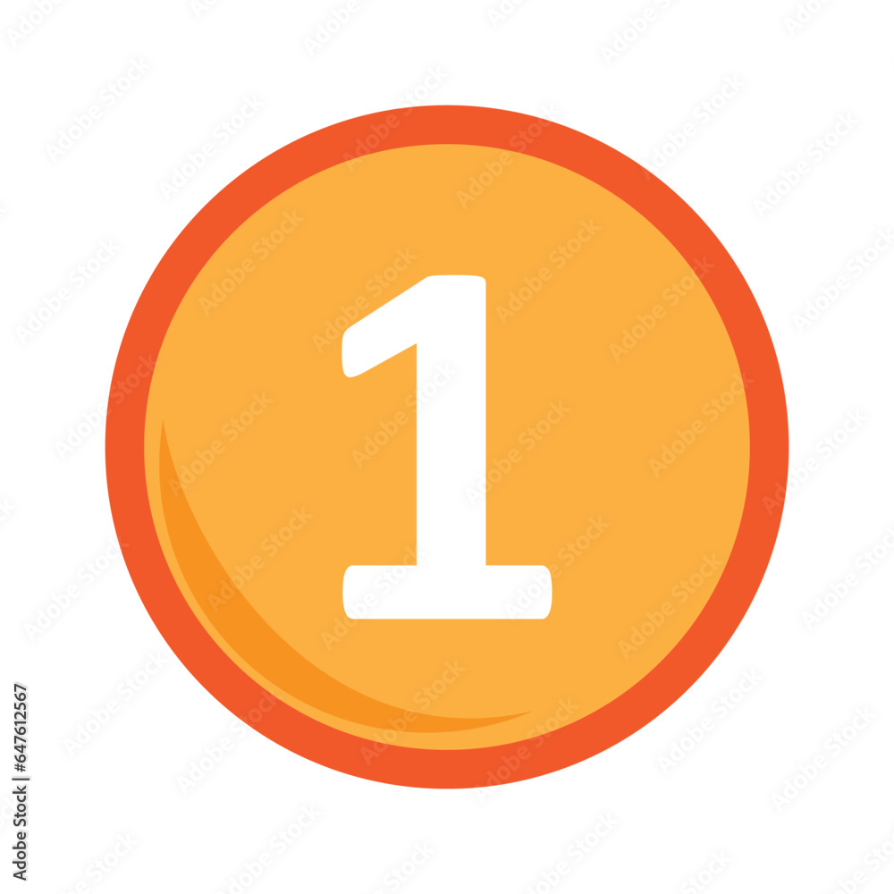Number vector, clip art, and symbol. Flat design of number concept and simple design Number vector, clip art, and symbol. Flat design of number concept and simple design
