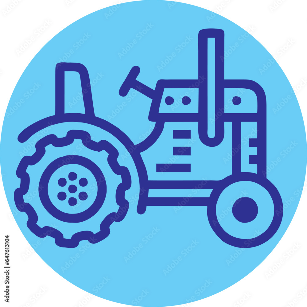 Tractor silhouette animation Tractor silhouette animation