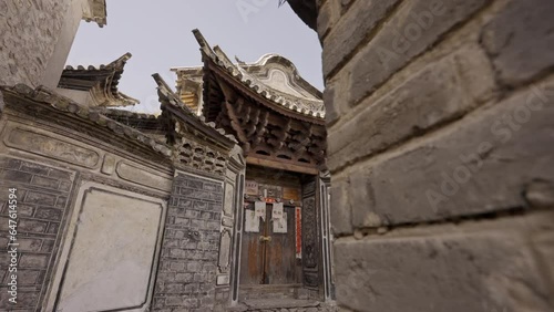 Traditional Architecture in Village in Yunnan, China. 4K 60fps photo
