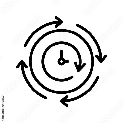 Clockwise Vector Icon

