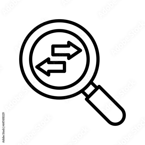 Direction searching Vector Icon

