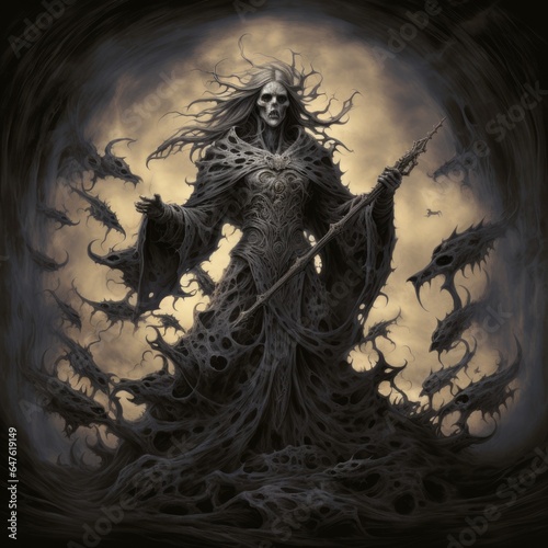 Abyss of the Forsaken: A Glimpse into the Dark Art of Death Metal, Generative AI