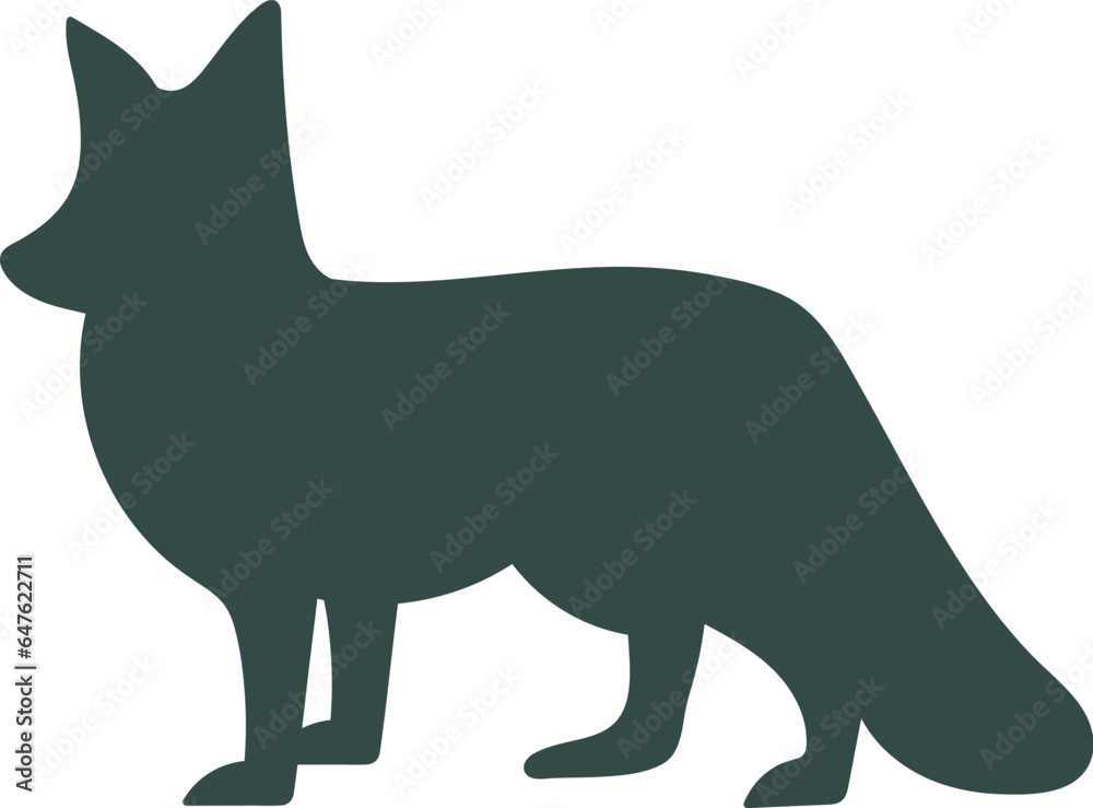 Fototapeta premium Fox Animal Silhouette