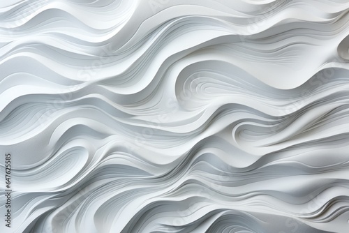 Abstract Painting with white color. Generate with ai