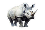 Rhino Isolated on Transparent Background - Generative AI