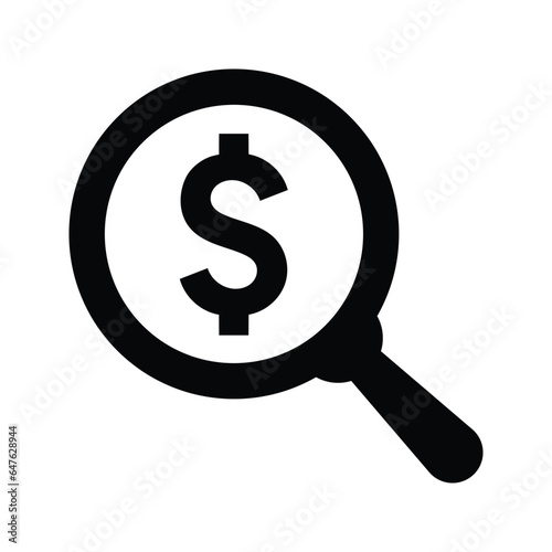 Searching for money Icon.