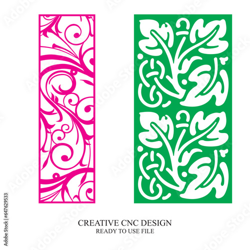 Gate Jali Design for laser Graphic and Plywood, Partition, Cnc Router Design, Acrylic and CNC Machine laser Cutting vector 