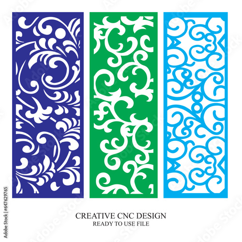 Gate Jali Design for laser Graphic and Plywood, Partition, Cnc Router Design, Acrylic and CNC Machine laser Cutting vector 