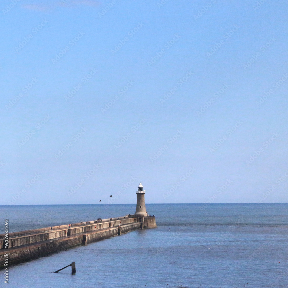 lighthouse on the sea