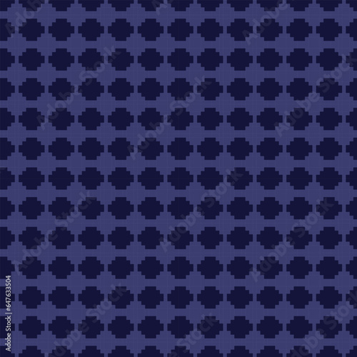 Blue Argyle Fair Isle Seamless Pattern Design