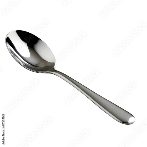 Silver Spoon Isolated on Transparent Background