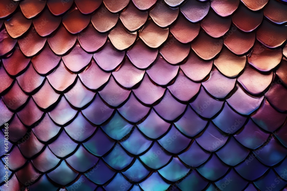 Texture of snake or dragon gradient purple and blue metallic scales Texture of snake or dragon gradient purple and blue metallic scales