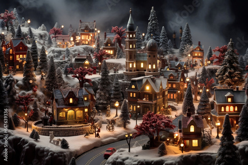 Christmas Magic in a Miniature Village