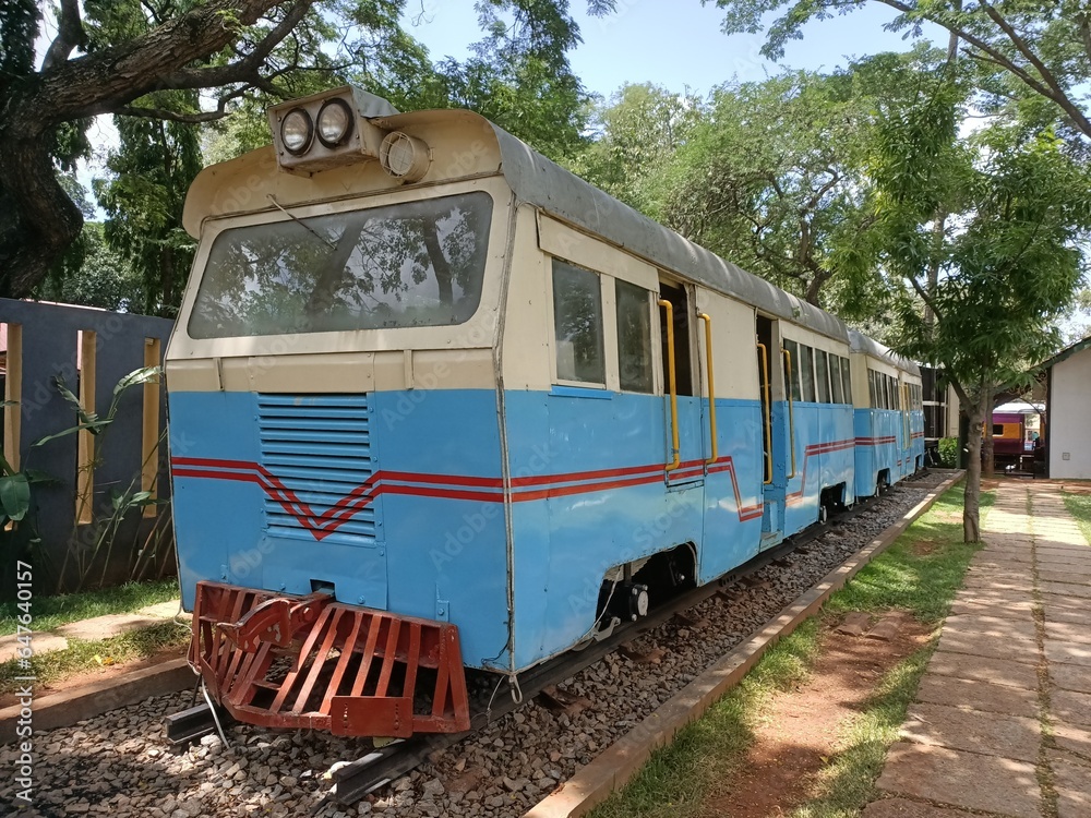 A Small Train known as 'Rail Bus' with limited seats used to ply ...