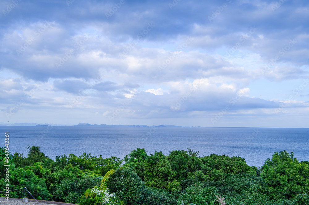 小豆島から見る瀬戸内海　くもり