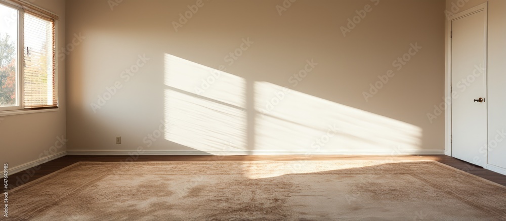 Fototapeta premium Bedroom with carpet and window lacking height