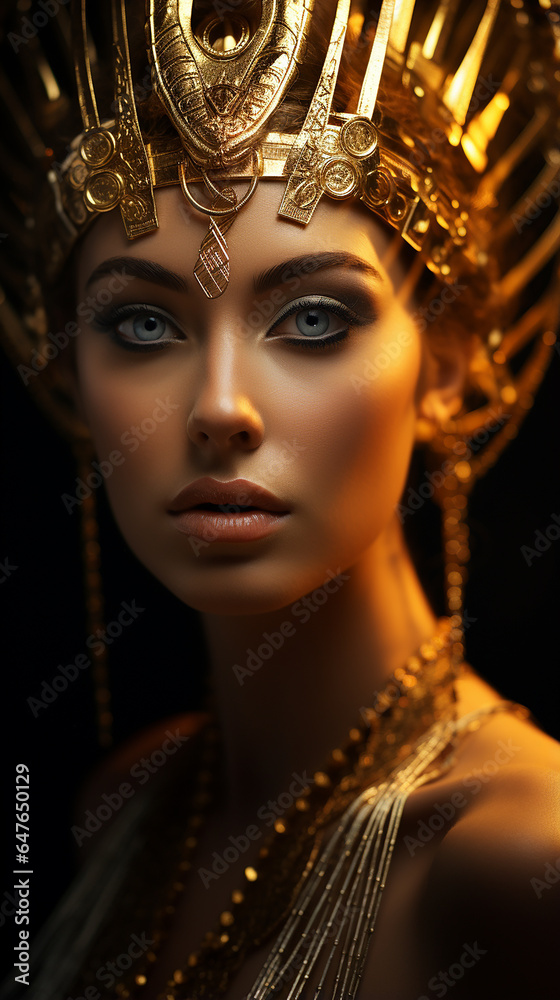 deusa Hera beleza feminina dourada e preta deusa Hera beleza feminina dourada e preta