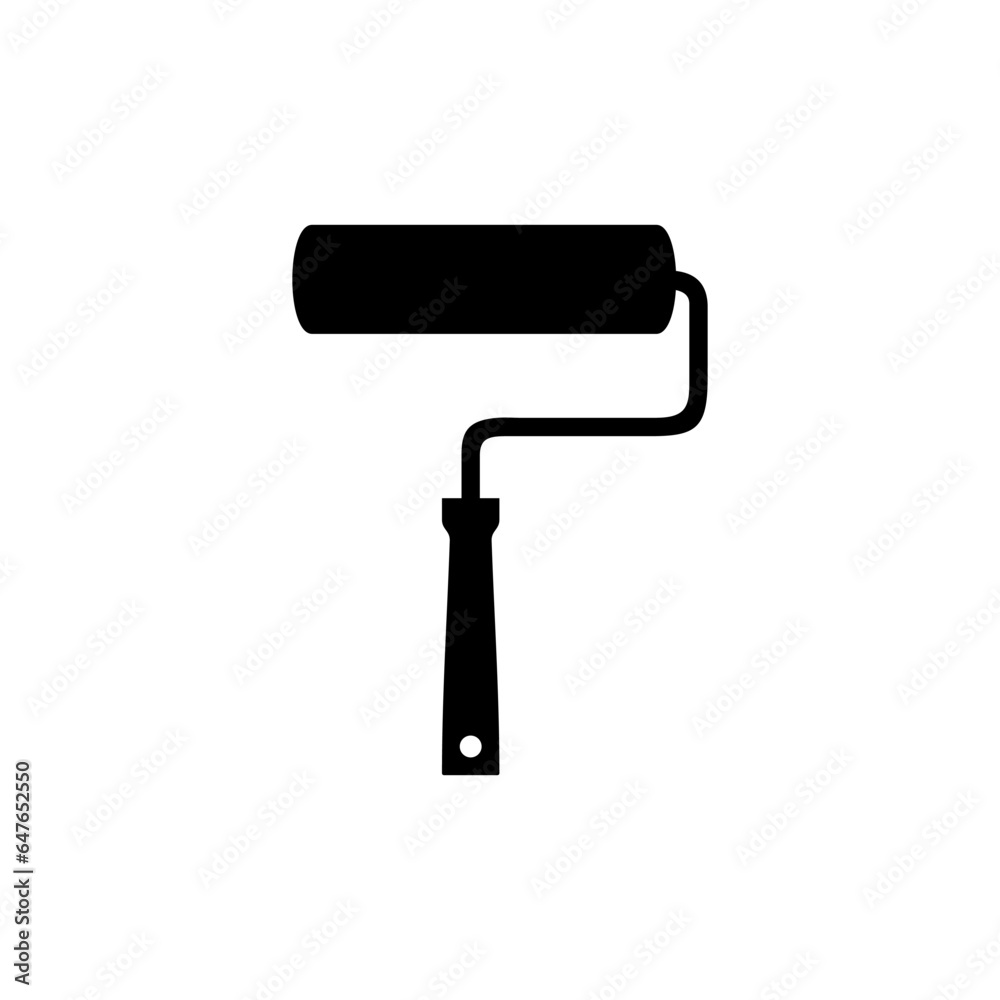 Paint Roller Silhouette, can use for Logo Gram, Pictogram, Apps, Art Illustration, Website or Graphic Design Element. Vector Illustration Paint Roller Silhouette, can use for Logo Gram, Pictogram, Apps, Art Illustration, Website or Graphic Design Element. Vector Illustration