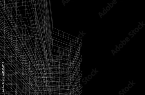 Abstract architectural background vector illustration