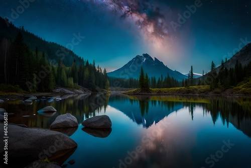 lake in mountains © Muhammad Ali
