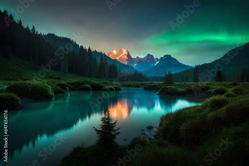 lake in the mountains