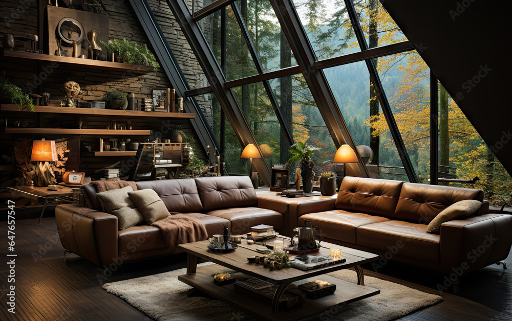 Eco Harmony: Modern Living in a Forest Chalet