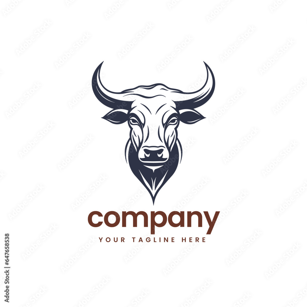 blue buffalo cow cart bull cattle dairy farm pet mascot emblem sports logo illustration icon flat t shirt design blue buffalo cow cart bull cattle dairy farm pet mascot emblem sports logo illustration icon flat t shirt design