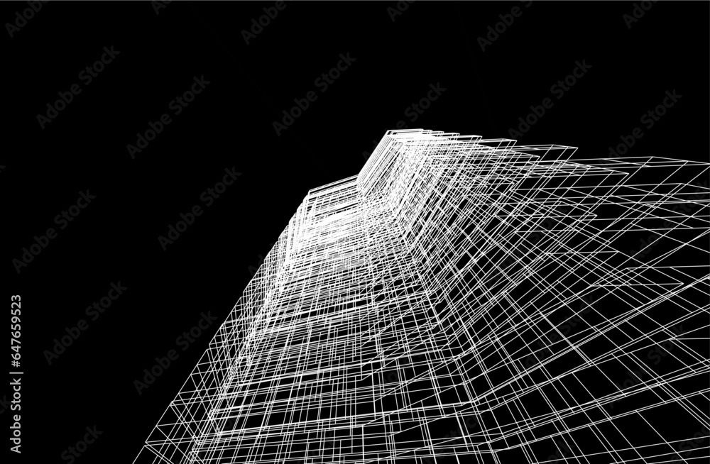 Obraz premium Modern architectural background 3d rendering