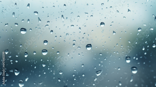 Rain drops on window, Generative AI