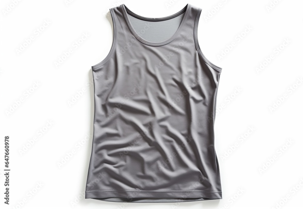 Men's sleeveless t-shirt isolated on a white background Men's sleeveless t-shirt isolated on a white background