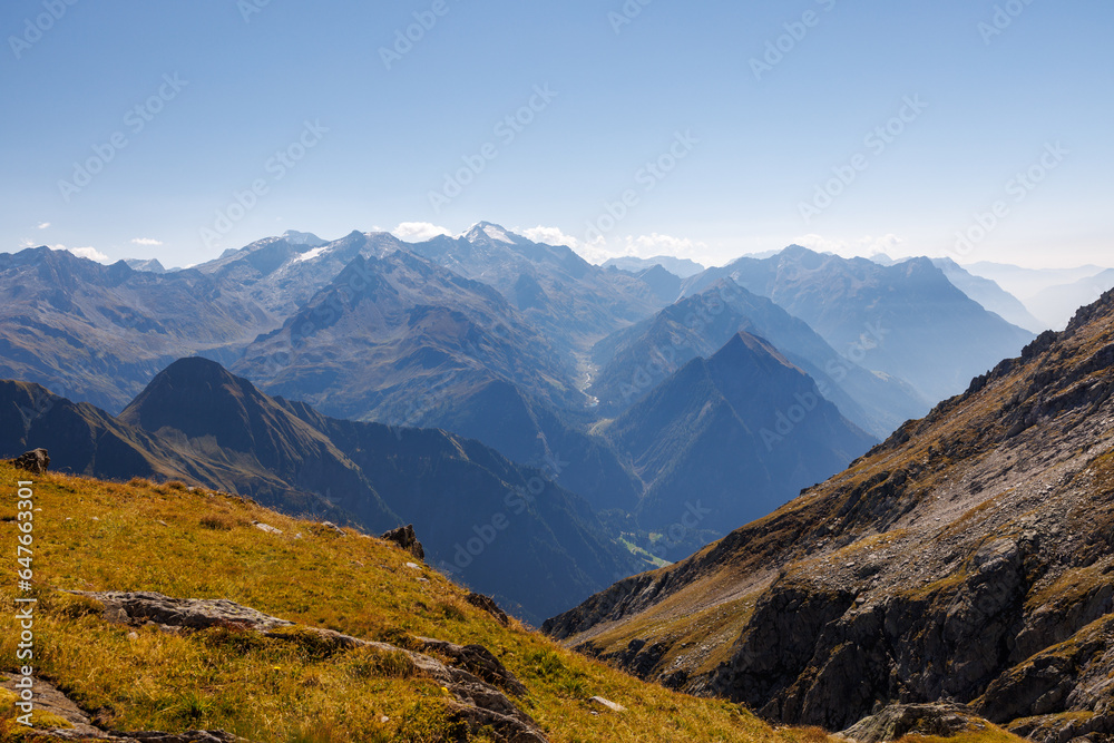 Val di Carassino and Adula peak in Ticino