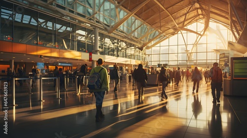 International Airport Terminal Travel Business Trip Concept