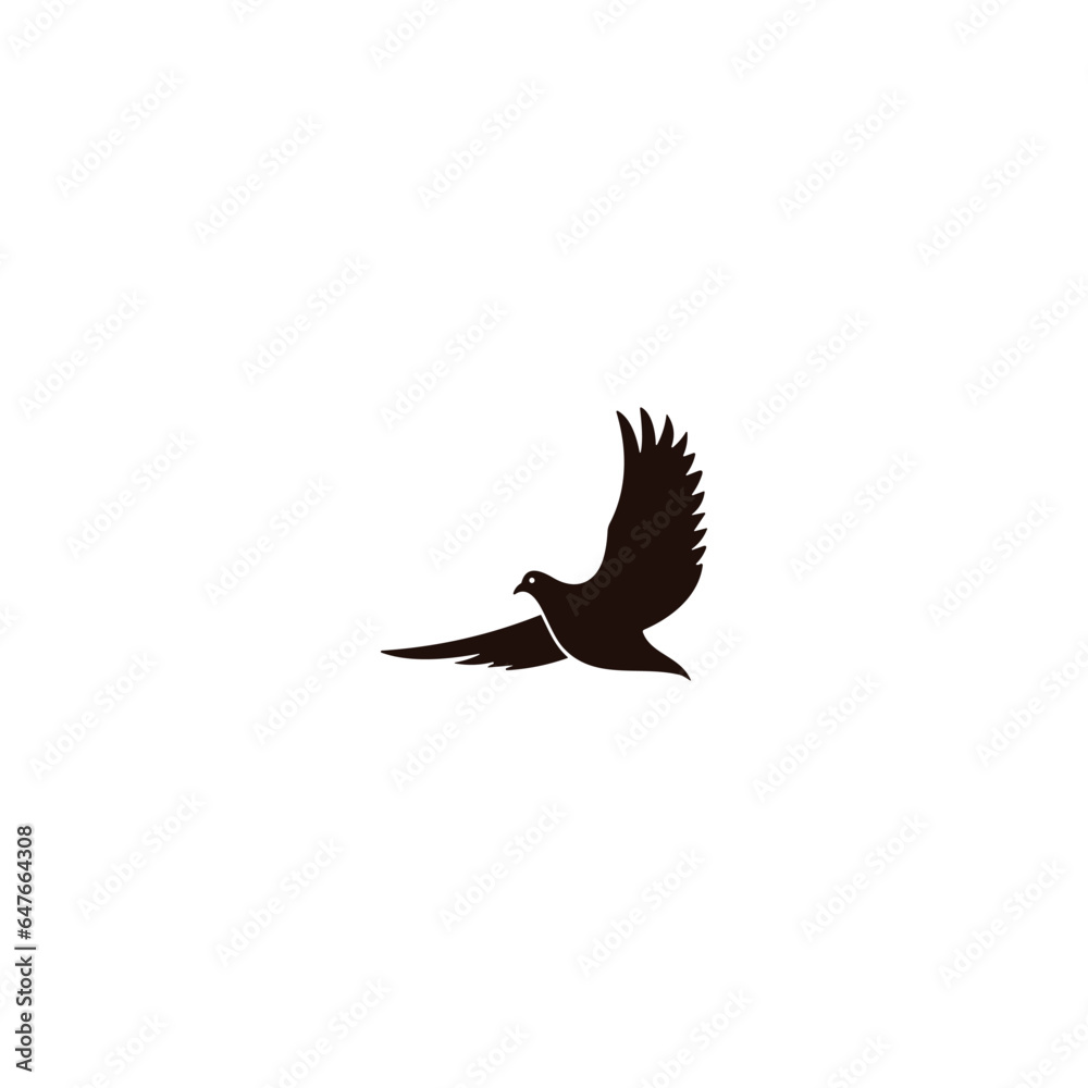 Obraz premium vector bird icon on white background