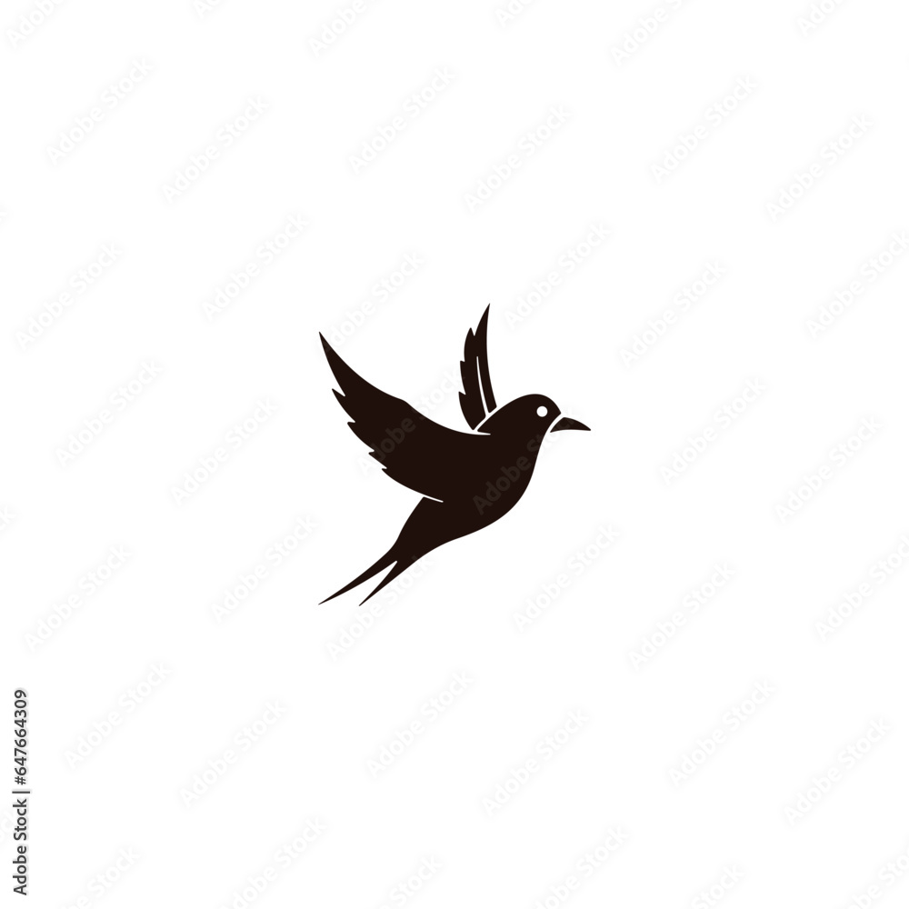 vector bird icon on white background vector bird icon on white background