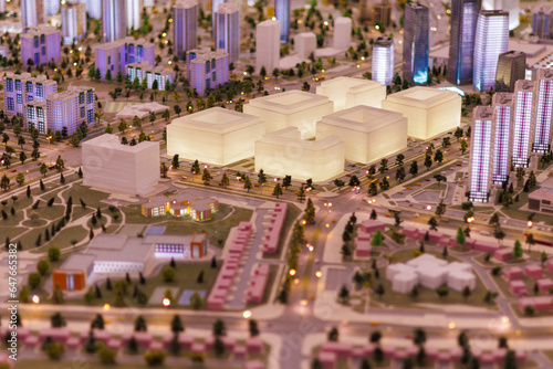 Aerial view of the big city of Minsk