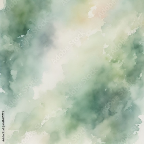 abstract green watercolor background  made with Generative AI © riko_design