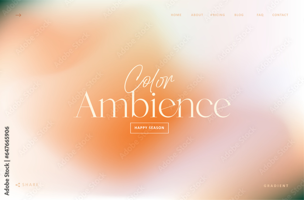 Trendy gradient mesh ambience fluid wave background abstract liquid. Soft pastel color design for banner, poster, cover, flyer, presentation, advertising, landing page