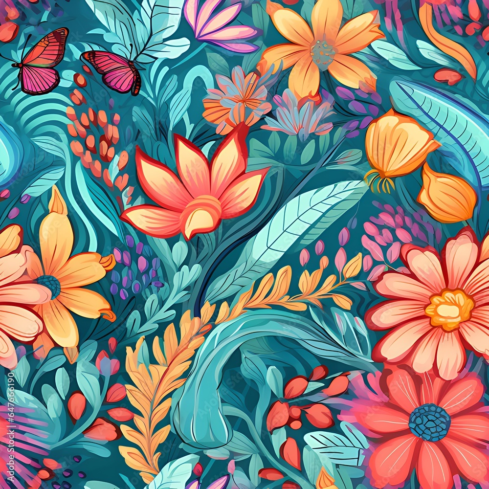 seamless floral pattern seamless floral pattern