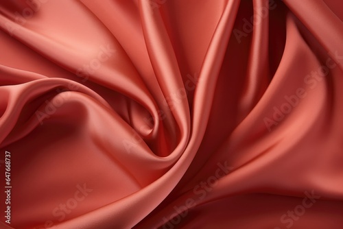 Terracotta soft silk fabric