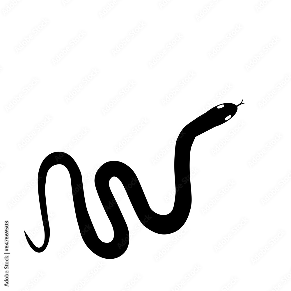 Fototapeta premium Silhouette of Snake 
