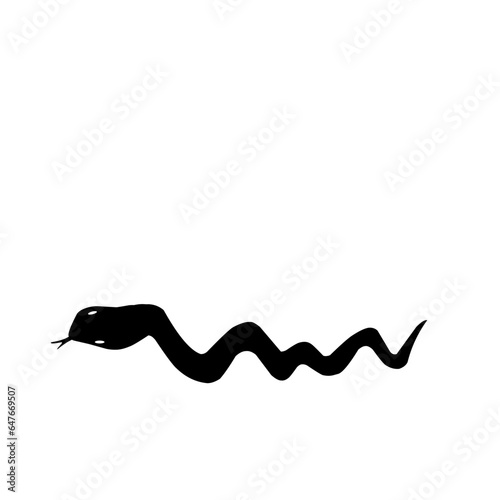 Silhouette of Snake 