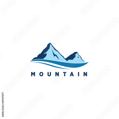 Vector set of mountain logo vector design with modern idea
