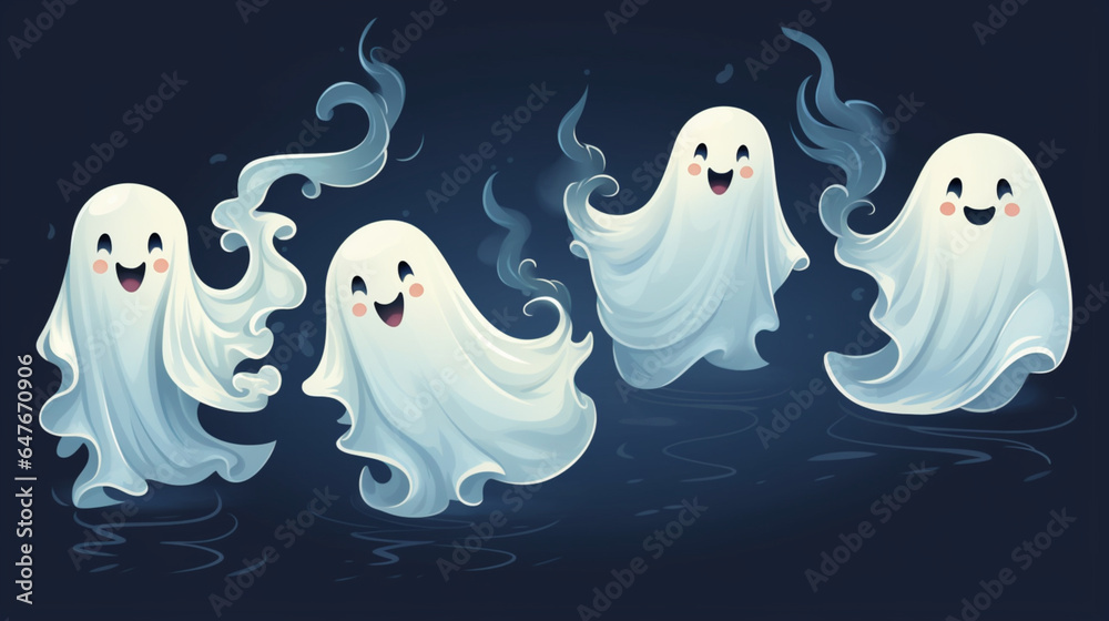 cute ghosts design cute ghosts design