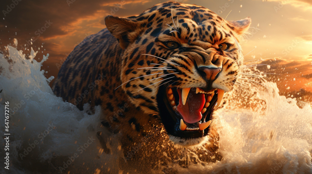 A powerful leopard the beast symbolizing the Greek empire in the book