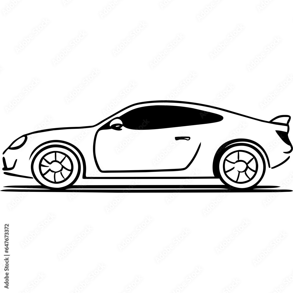Coupe Sport Car Illustration