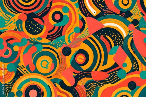 colorful pattern with circles