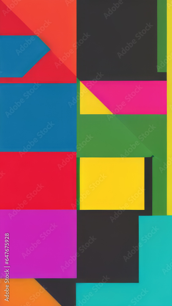 Creative flat colors design concept for background