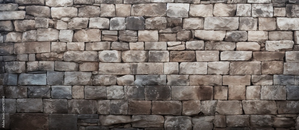 Fototapeta premium Background with a stone wall