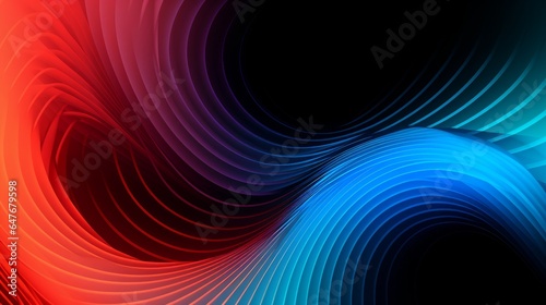 An abstract vector background with dynamic lines representing the rhythm of a spiral sound wave.